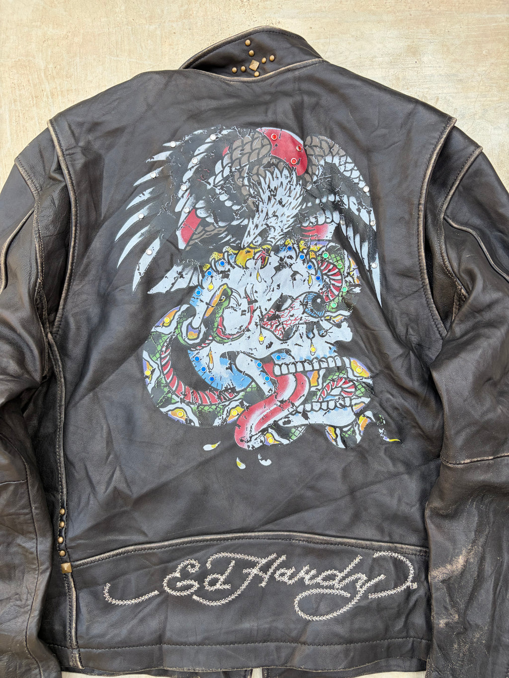 Mythic 90s Edhardy Unisex Death before Dishonour Leather M/L