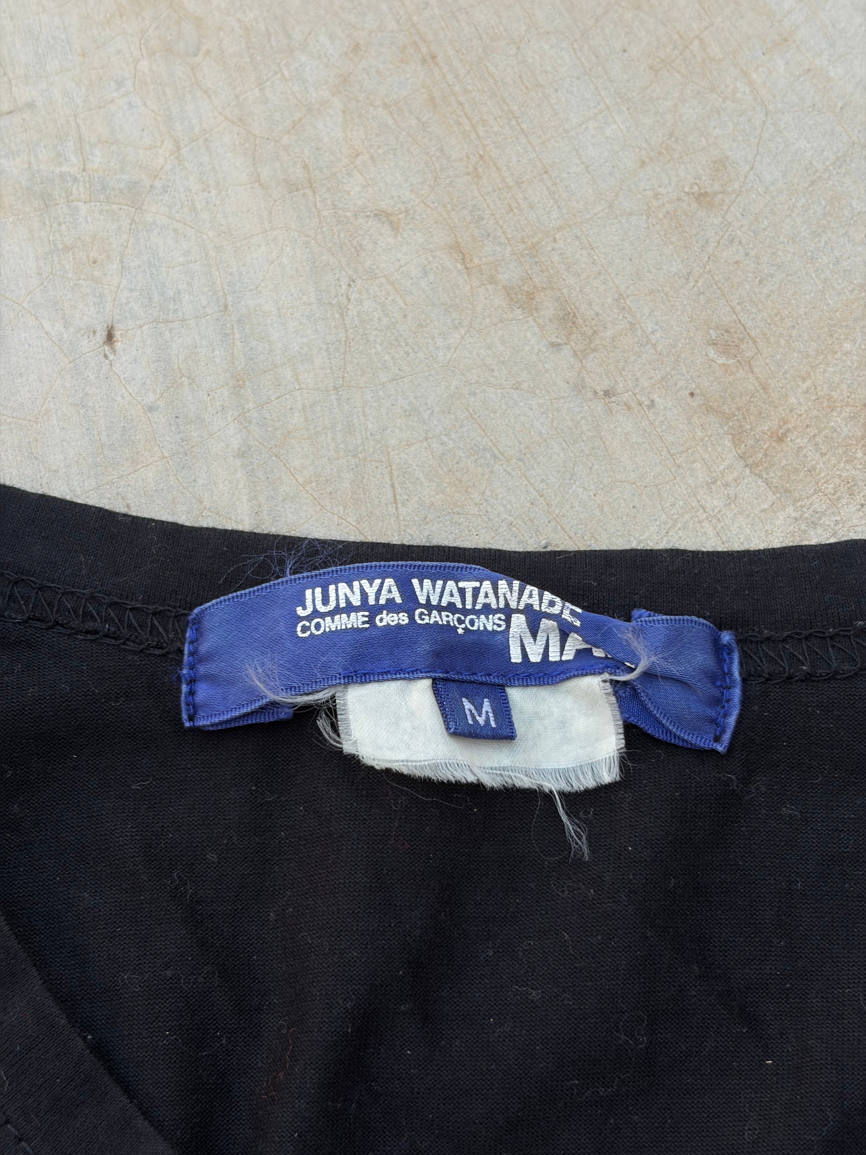 Junya Watanabe CDG Plaid Studded Patchwork T Shirt M