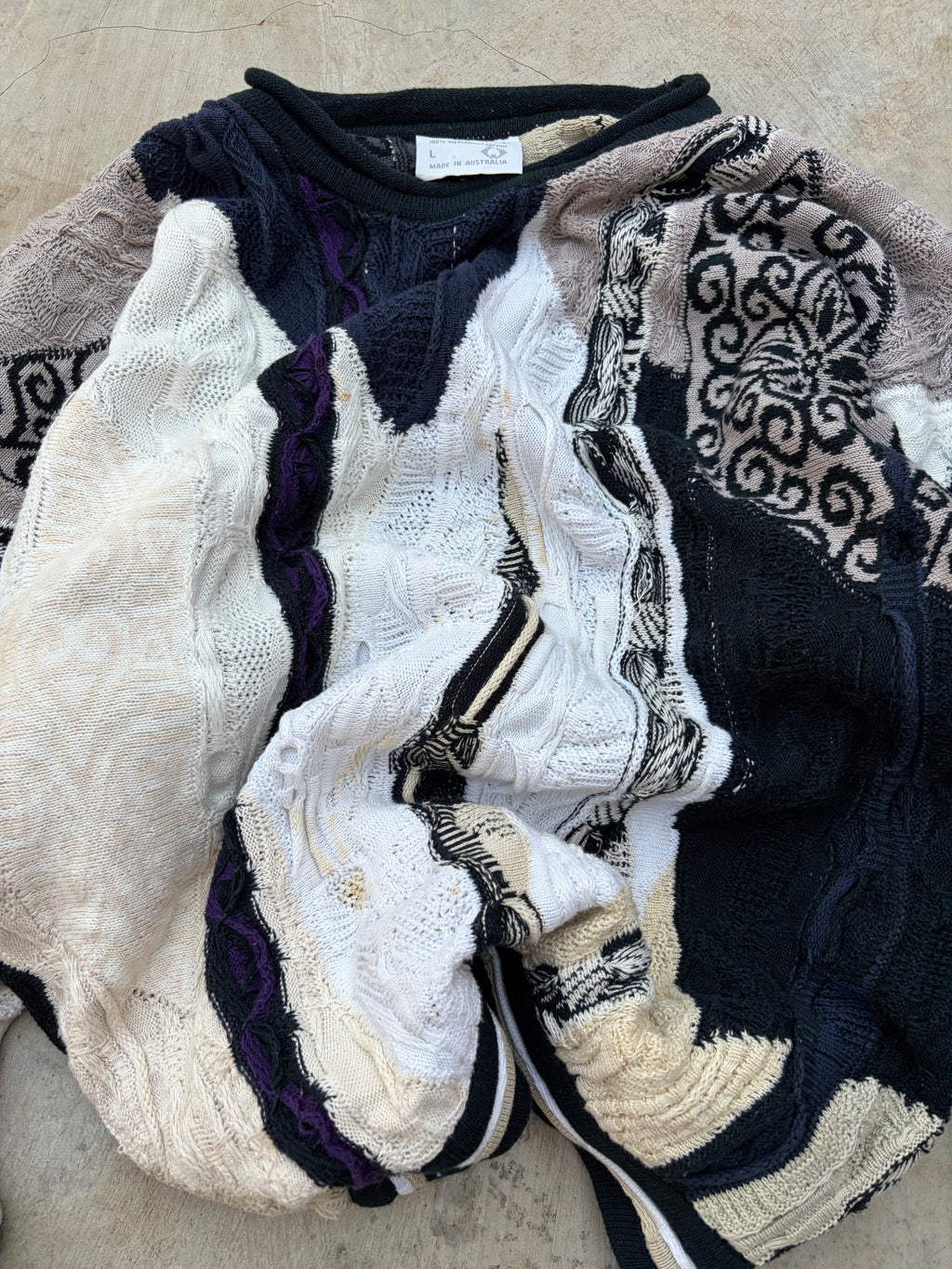 Vintage 90s Coogi 3D Knit Sweater XL