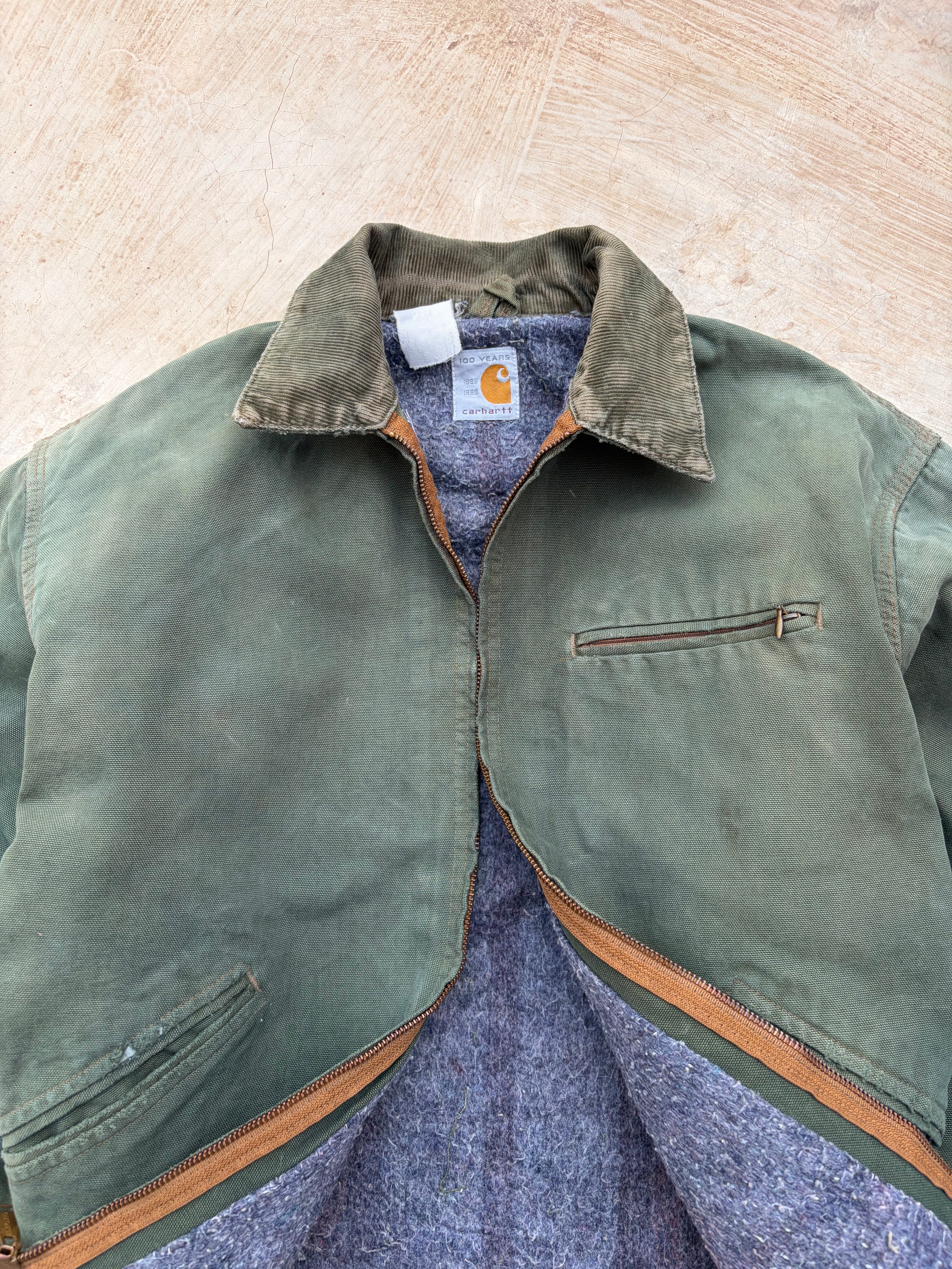Vintage 80s Carhartt Detroit Jacket 100th Anniversary L