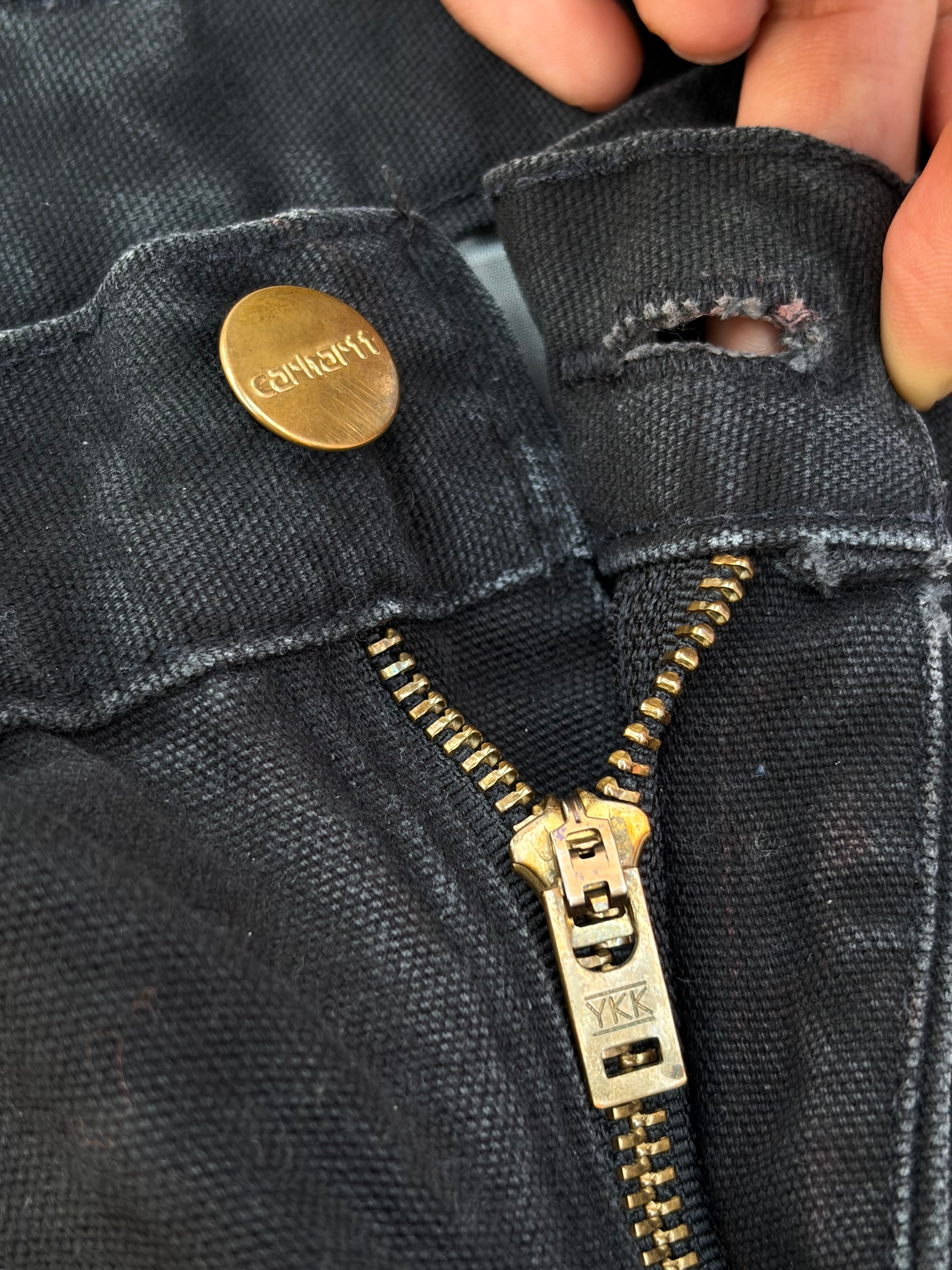 Vintage 00s Carhartt Double Knee Pant Black Faded 31