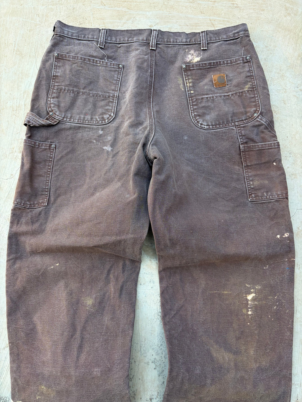 Vintage Carhartt Double Knee Carpenter Pants Brown Distressed Workwear 38x33.5