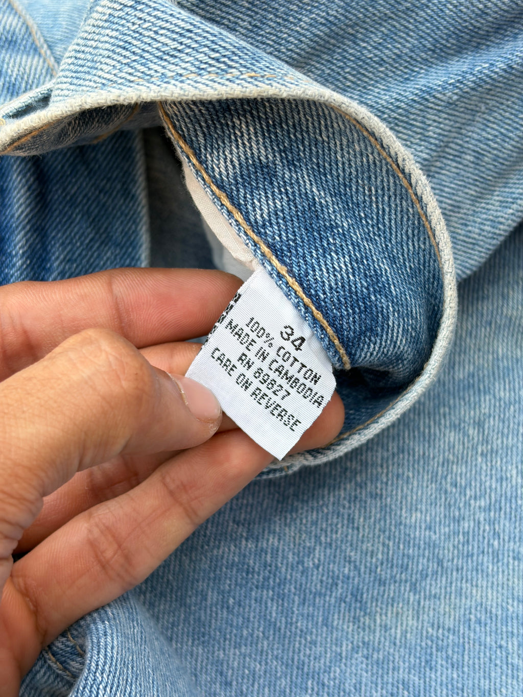 Vintage 90s Blues Jorts 34