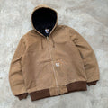 Vintage Sunfaded Carhartt Active Jacket BRN M