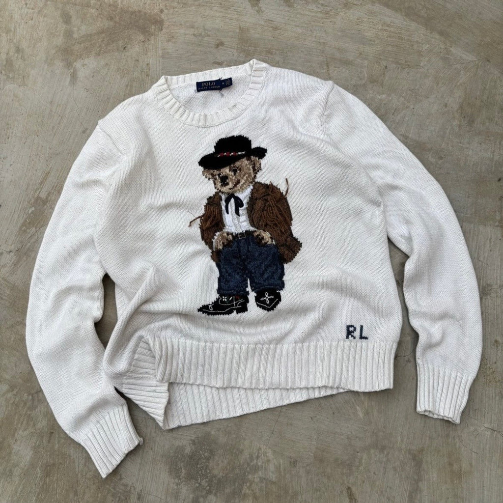 Vintage Polo Ralph Lauren Bear Knitwear L