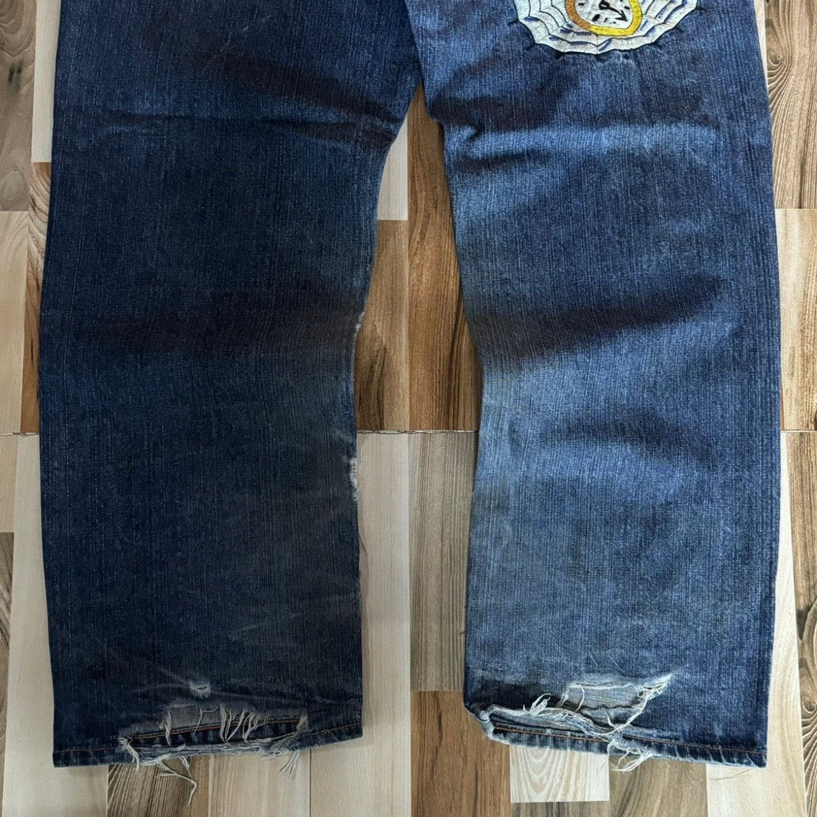 Vintage 00s Edhardy Skull Love Baggy Jeans 42