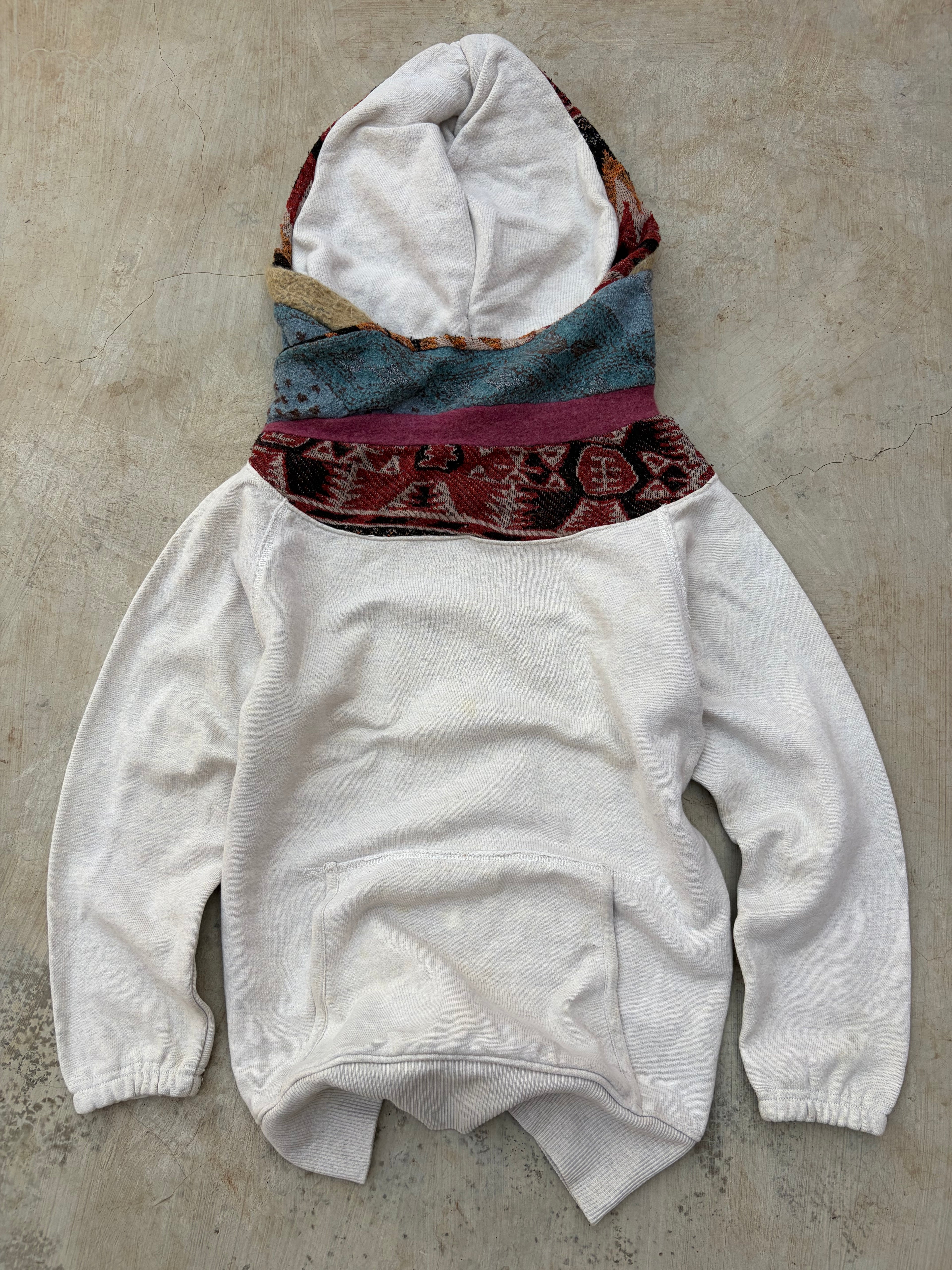 Vintage 00s Kapital Native Navajo Blanket Fleece Hoodie XS