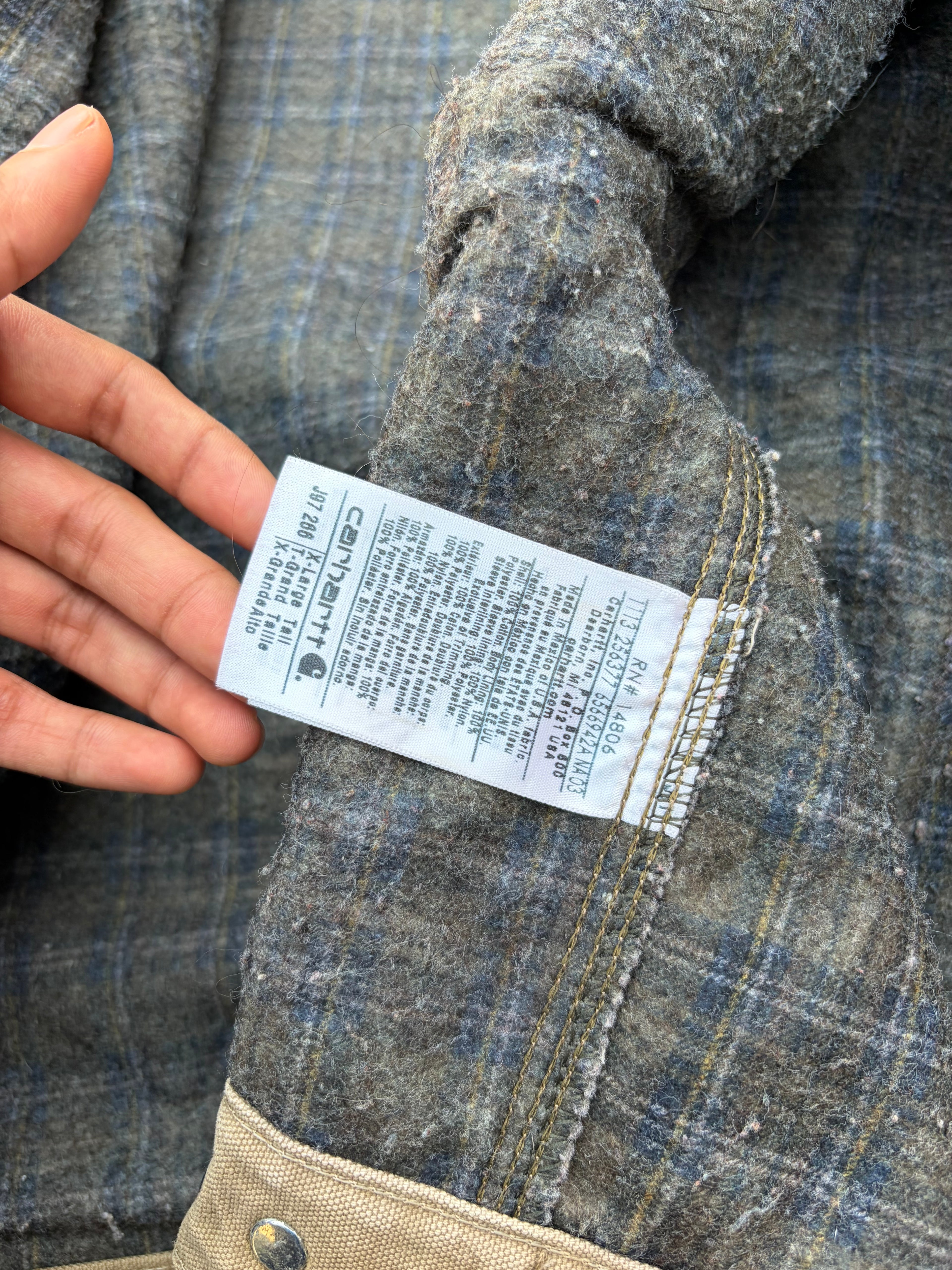Vintage 00s Sunfaded Carhartt Detroit Jacket J97 266 XL