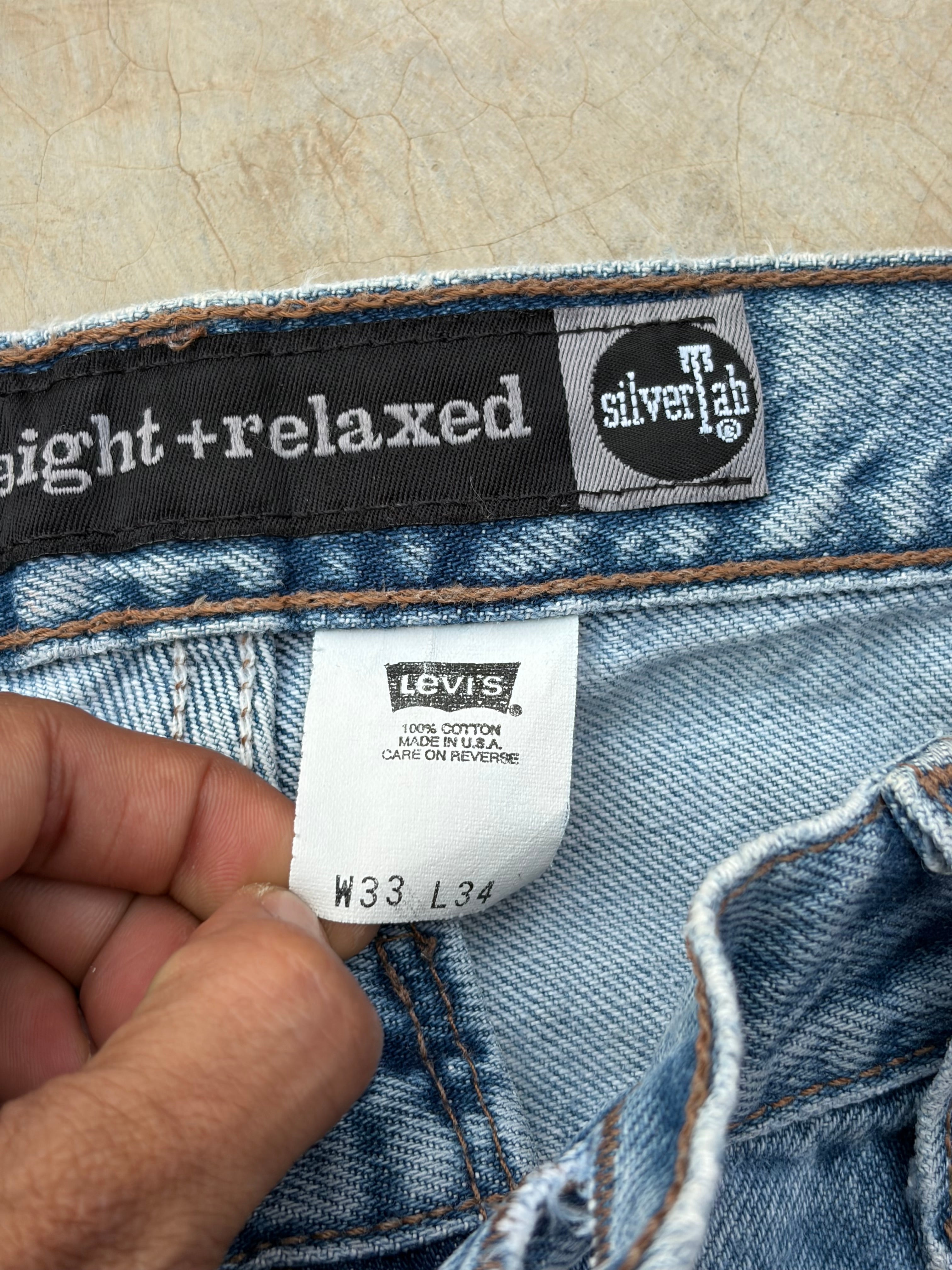 Vintage 90s Levi's SilverTab Straight Relaxed Fit Jeans 34