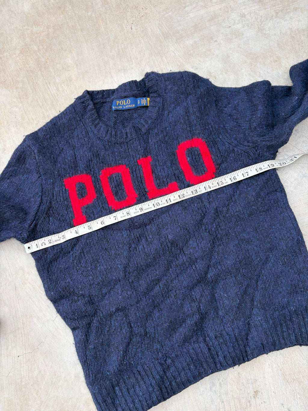 Vintage Polo Ralph Lauren “POLO” Knit Sweater S/M