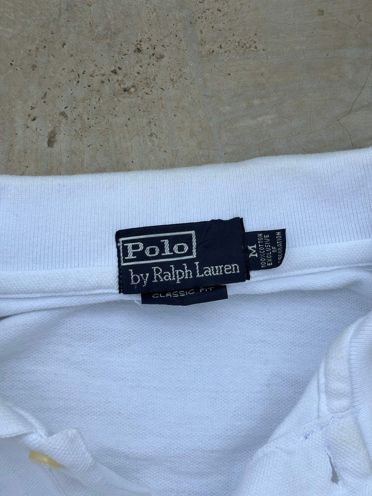 Vintage Polo Ralph Lauren White Long Sleeve Rugby Polo S