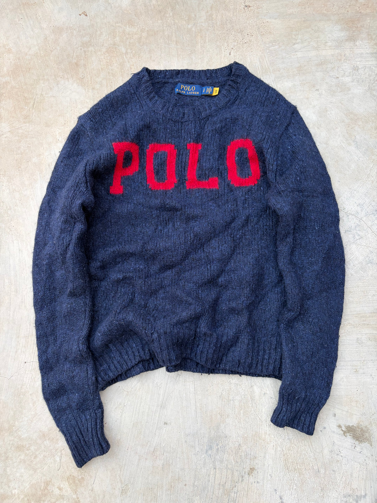 Vintage Polo Ralph Lauren “POLO” Knit Sweater S/M