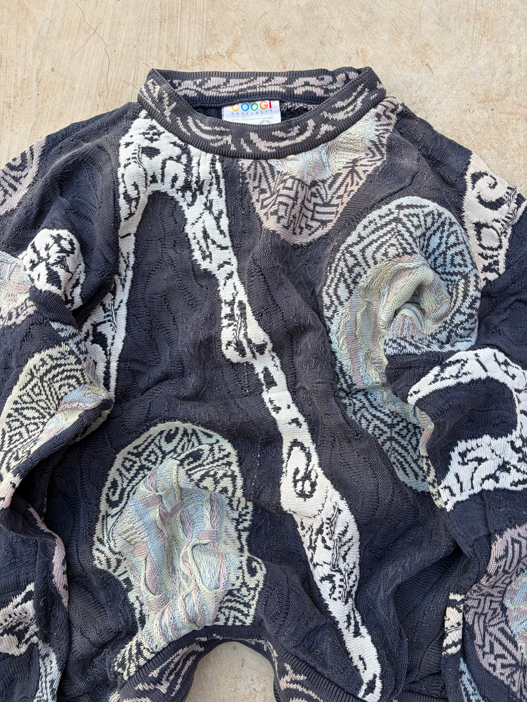 Vintage 90s COOGI Australia Mercerised Cotton Knit Sweater L