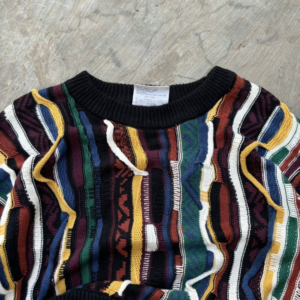 Vintage 90s 3D Knit M/L Womens
