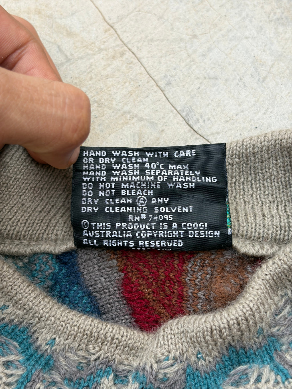 Vintage 90s Coogi 3D Knit Sweater S