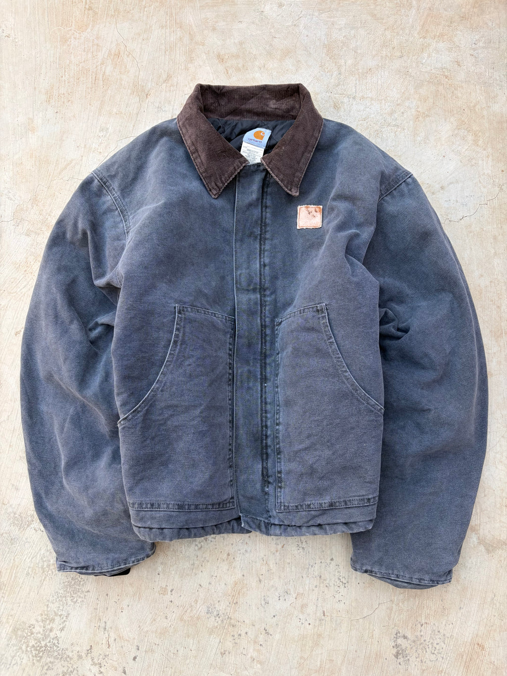 Vintage 00s Carhartt J22 PTL Detroit Jacket Faded Grey (Made in USA) XL