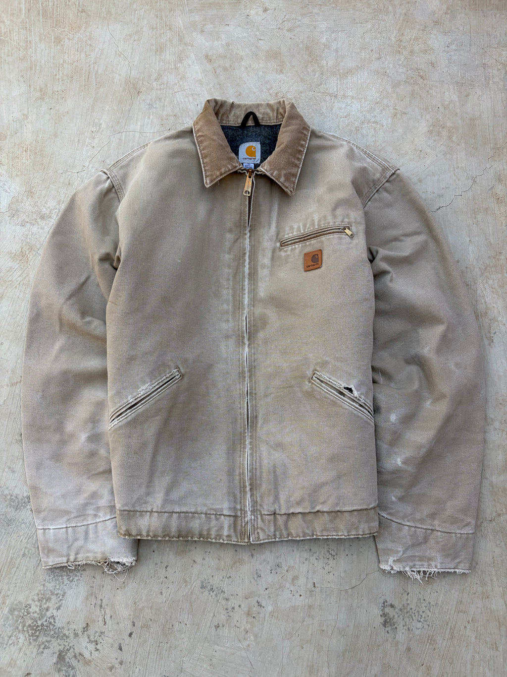 Vintage 00s Sunfaded Carhartt Detroit Jacket J97 266 XL