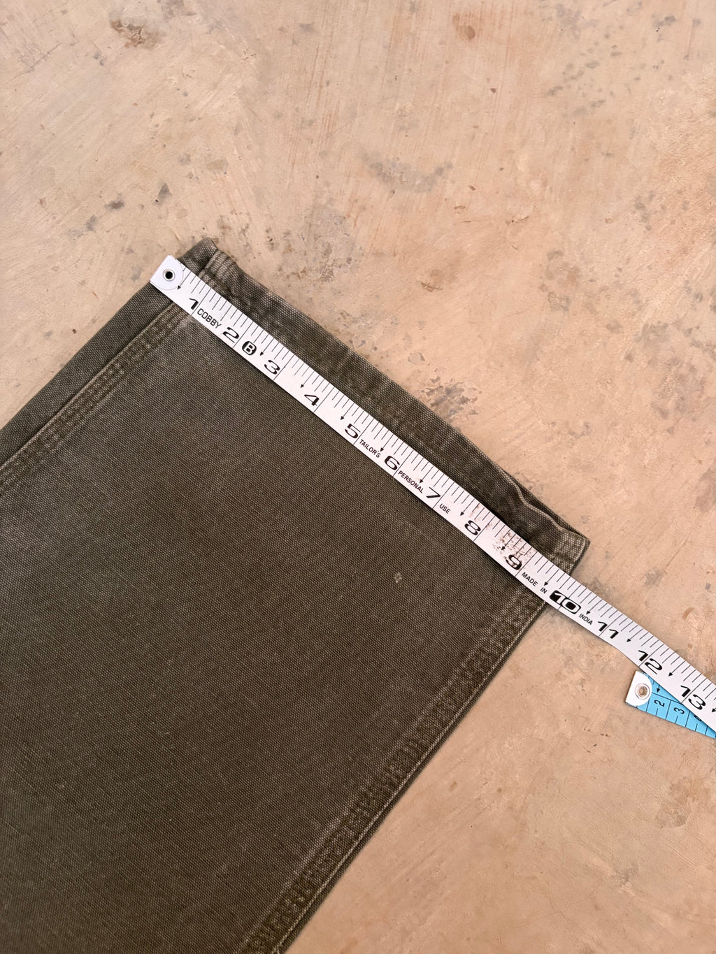 Vintage Painted & Faded Carhartt Double Knee Mos 34