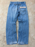 Vintage Levi's Buckle Back Jeans Distressed Light Wash Rare 32×32