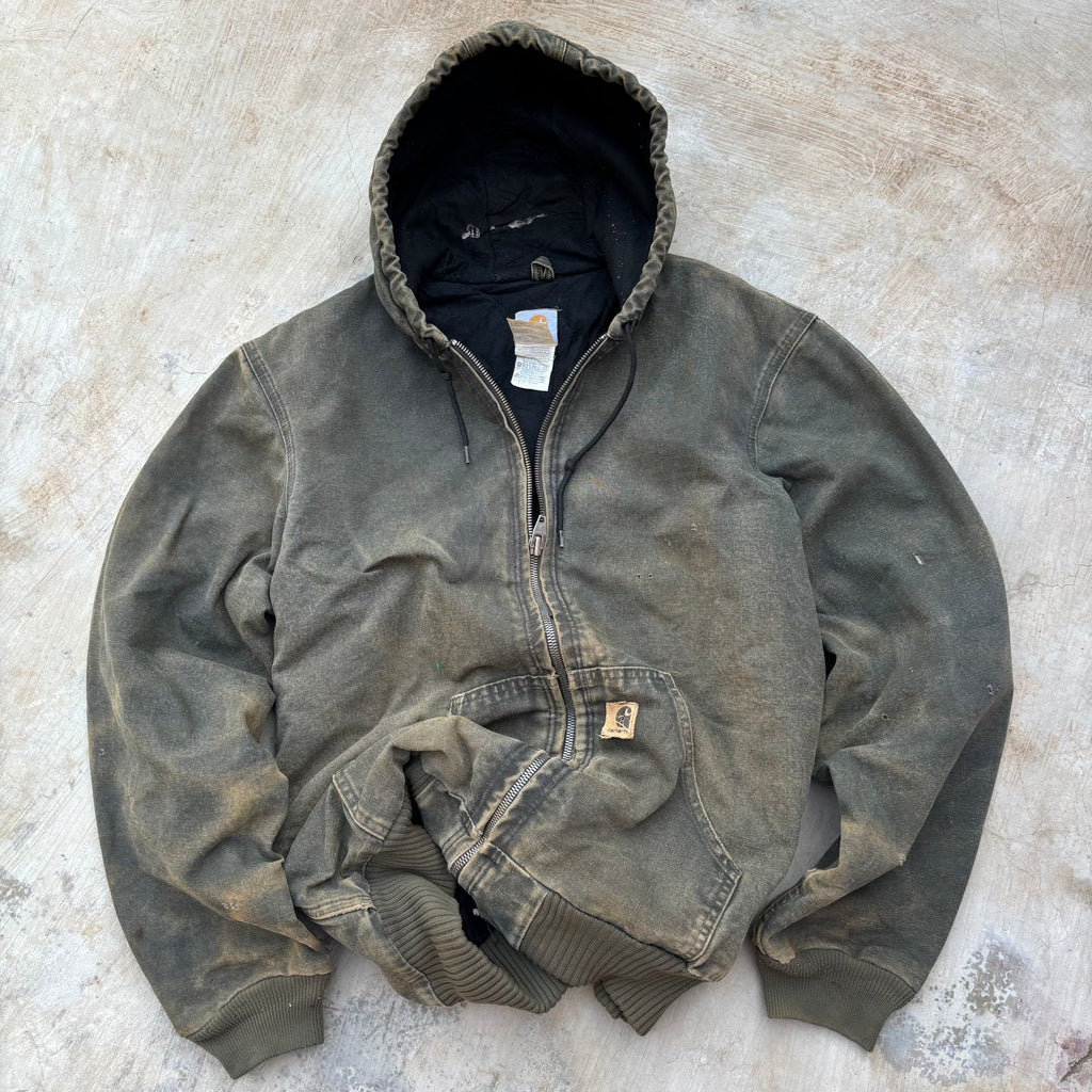 Vintage 00s Thrashed Sunfaded Carhartt Active Jacket Mos M