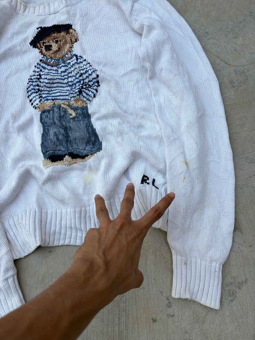 Vintage Polo Ralph Lauren Polo Bear Sweater – Nautical Bear M