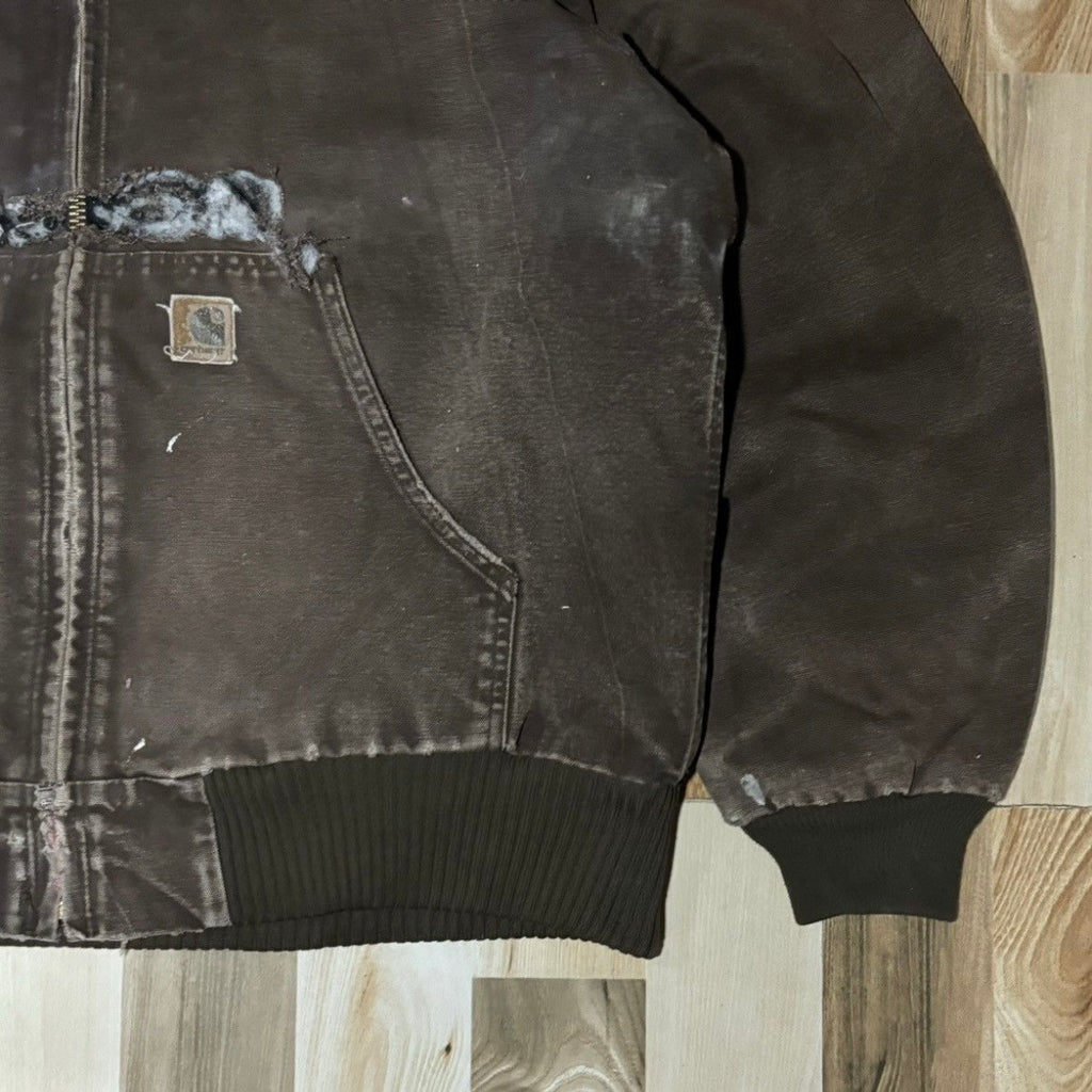 Vintage 00s Carhartt Thrashed Active Jacket DKB L
