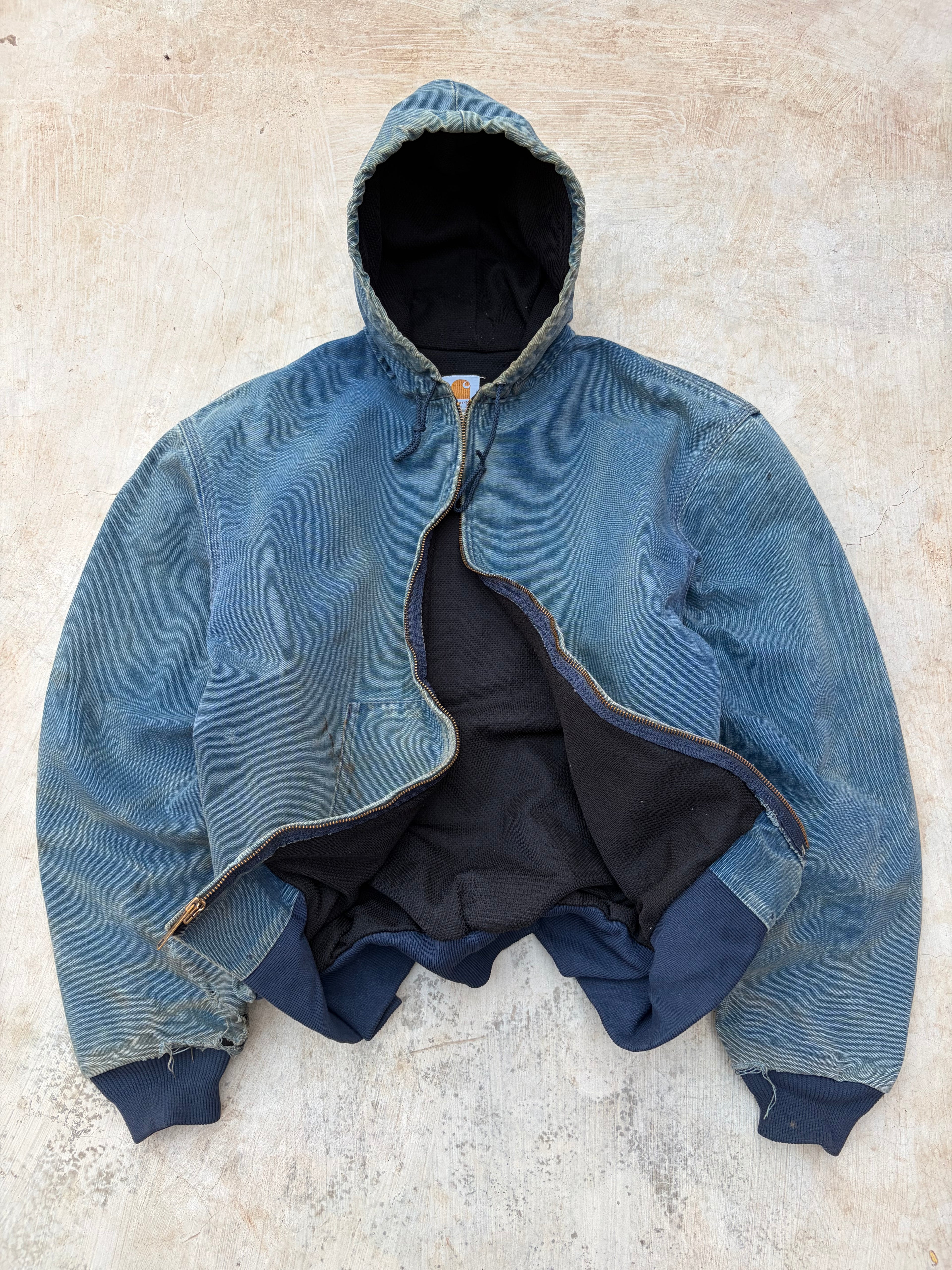 Vintage 1999 Sunfaded Carhartt Active Jacket J03 NVY XL