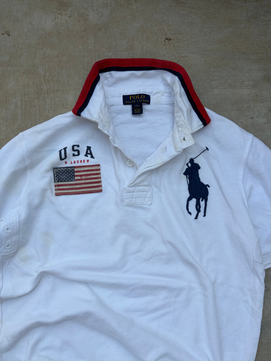 Vintage Polo Ralph Lauren USA Flag Polo Shirt XS/S