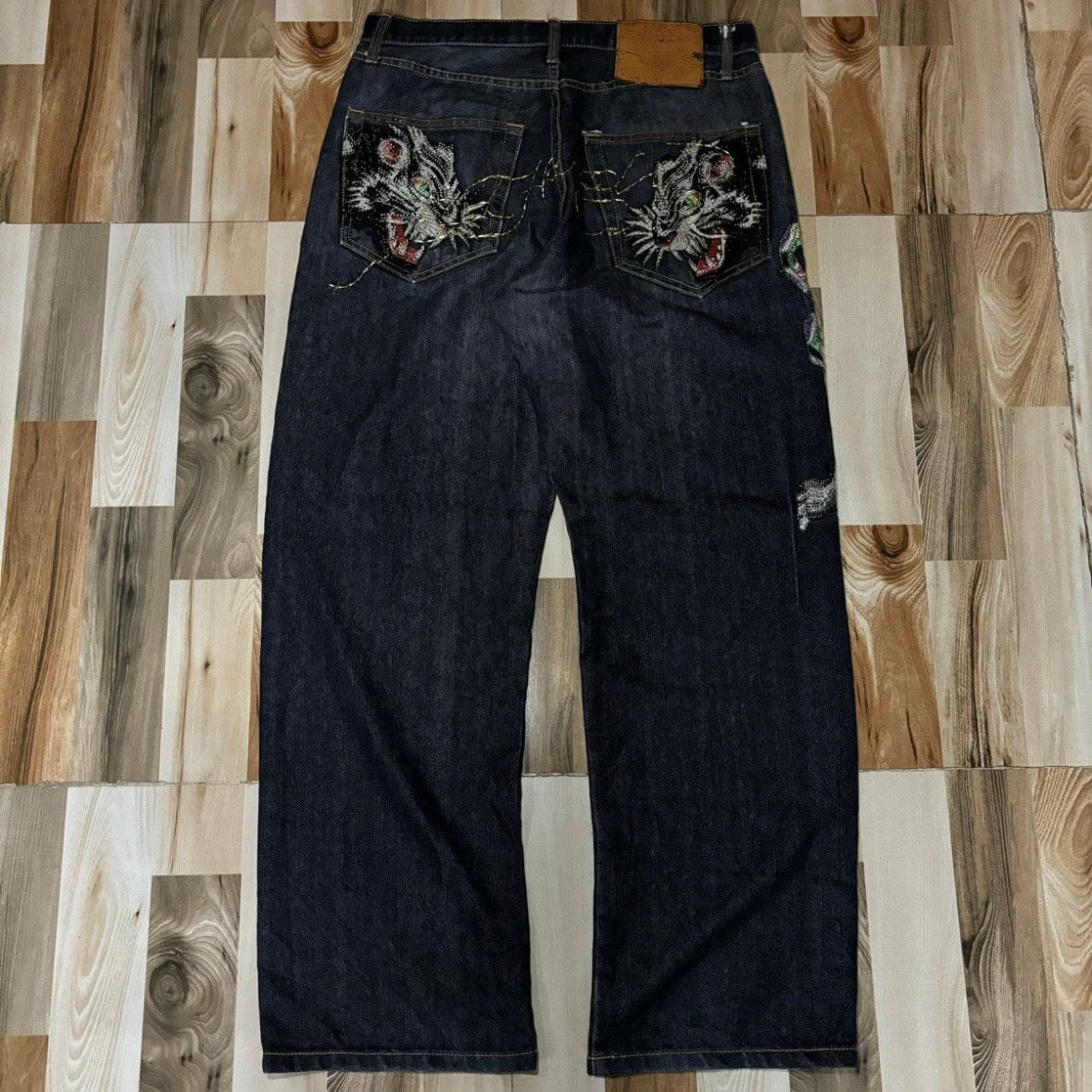 Vintage Edhardy Y2K Baggy Jeans 36