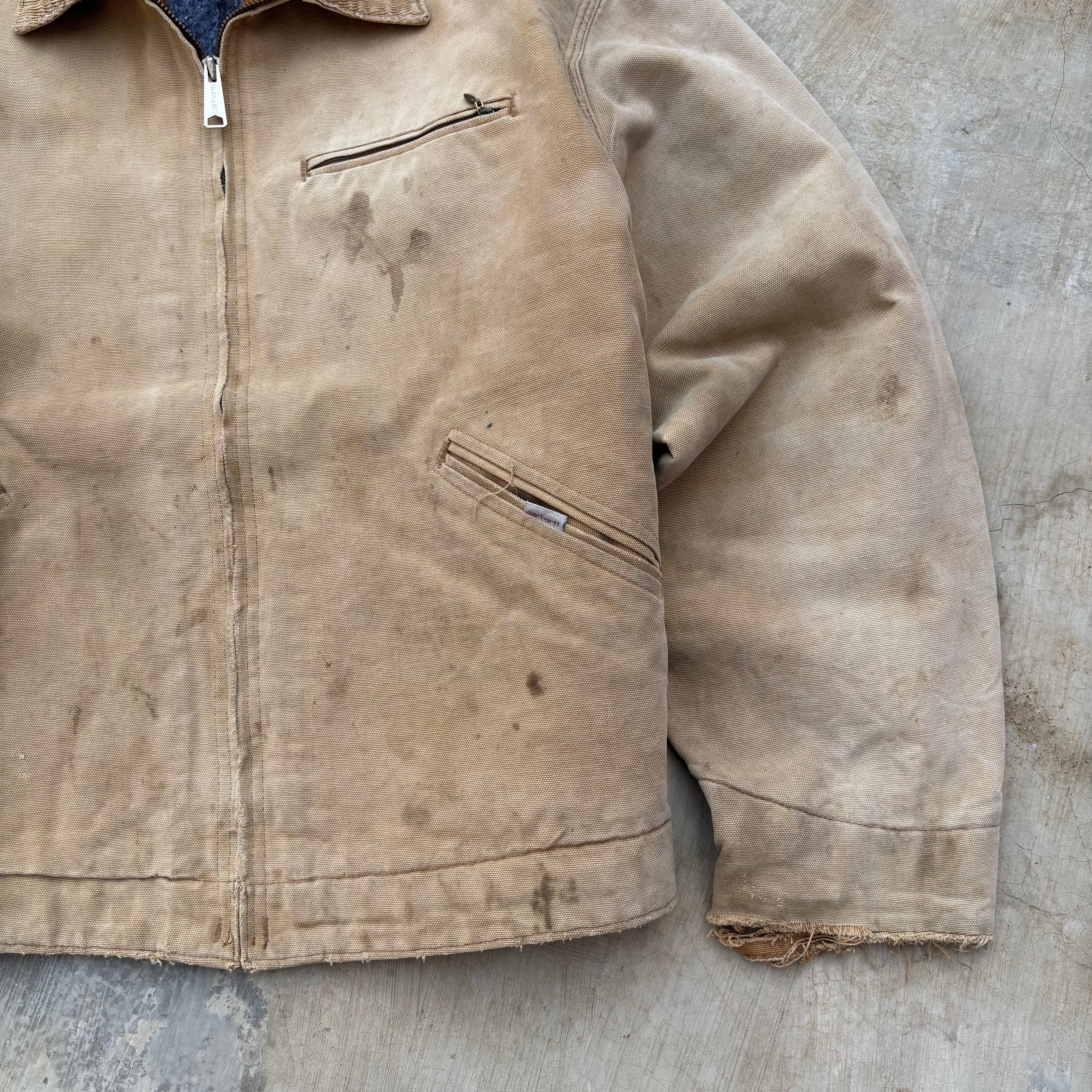 Vintage 90s Sunfaded Carhartt Detroit Jacket M/L