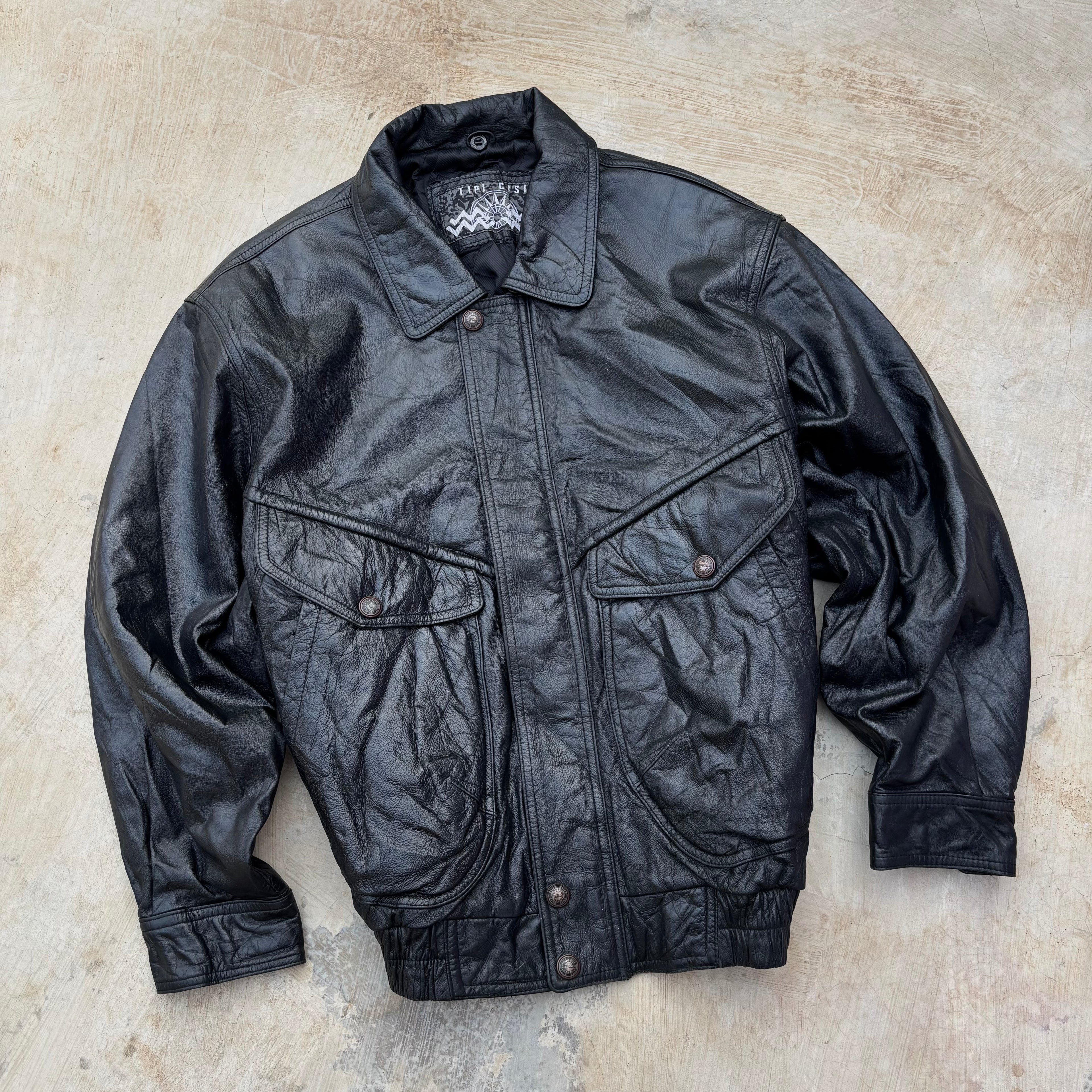 Vintage 90s Tipi Cosi Leather Jacket M/L