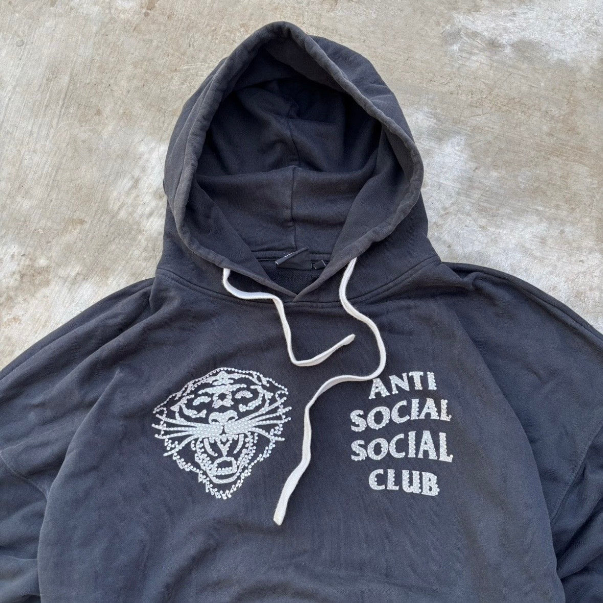 Vintage Edhardy X Anti Social Social Club Hoodie L/XL