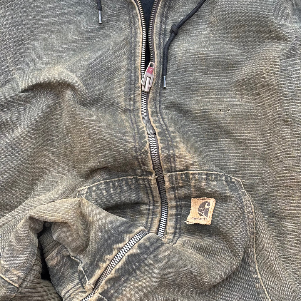 Vintage 00s Thrashed Sunfaded Carhartt Active Jacket Mos M