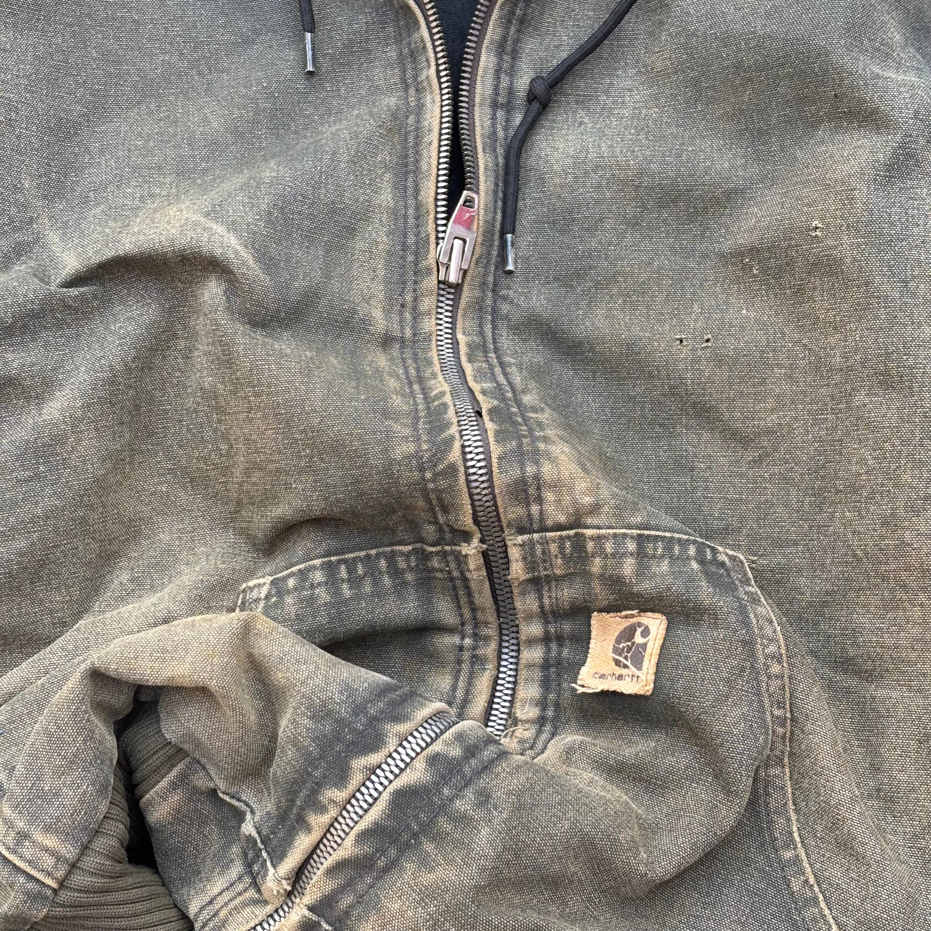 Vintage 00s Thrashed Sunfaded Carhartt Active Jacket Mos M