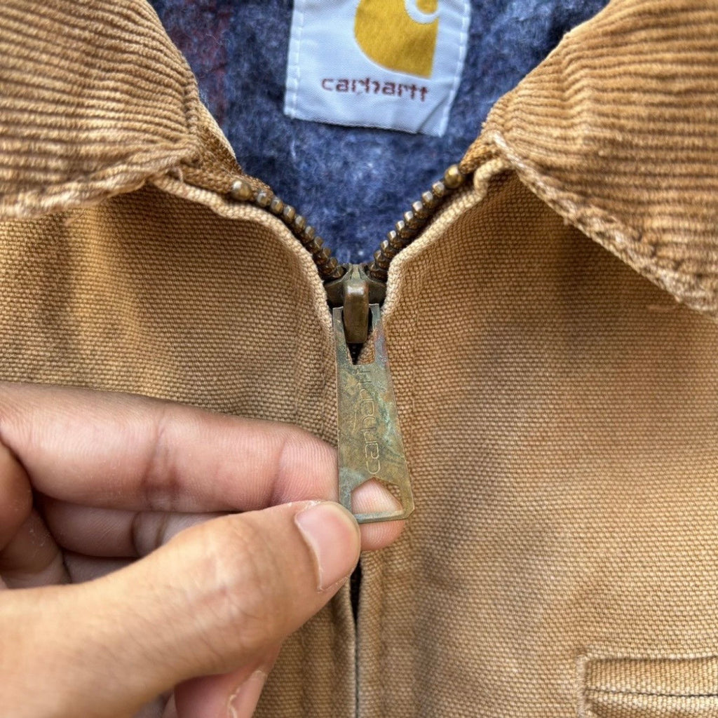 Vintage 90s Faded Carhartt Detroit Jacket BRN M