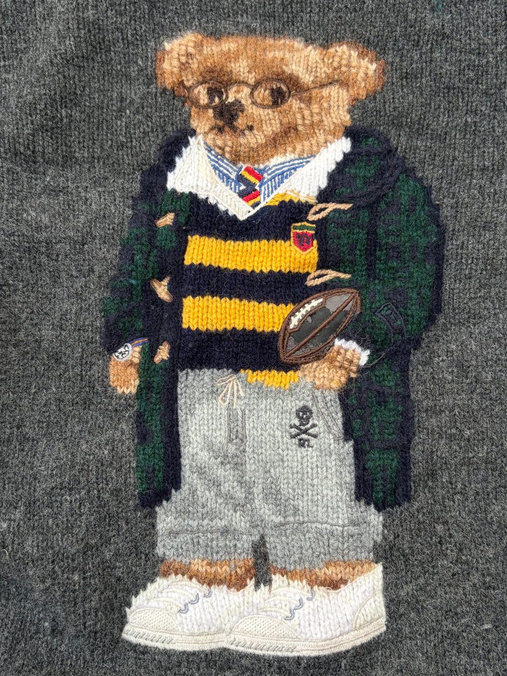 Vintage 00s Polo Ralph Lauren Mascot Knit Sweater 2XL