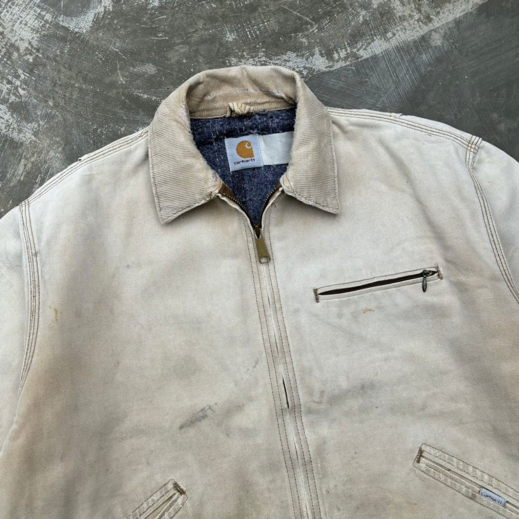 Vintage 90s Faded Carhartt Detroit Jacket BRN M/L