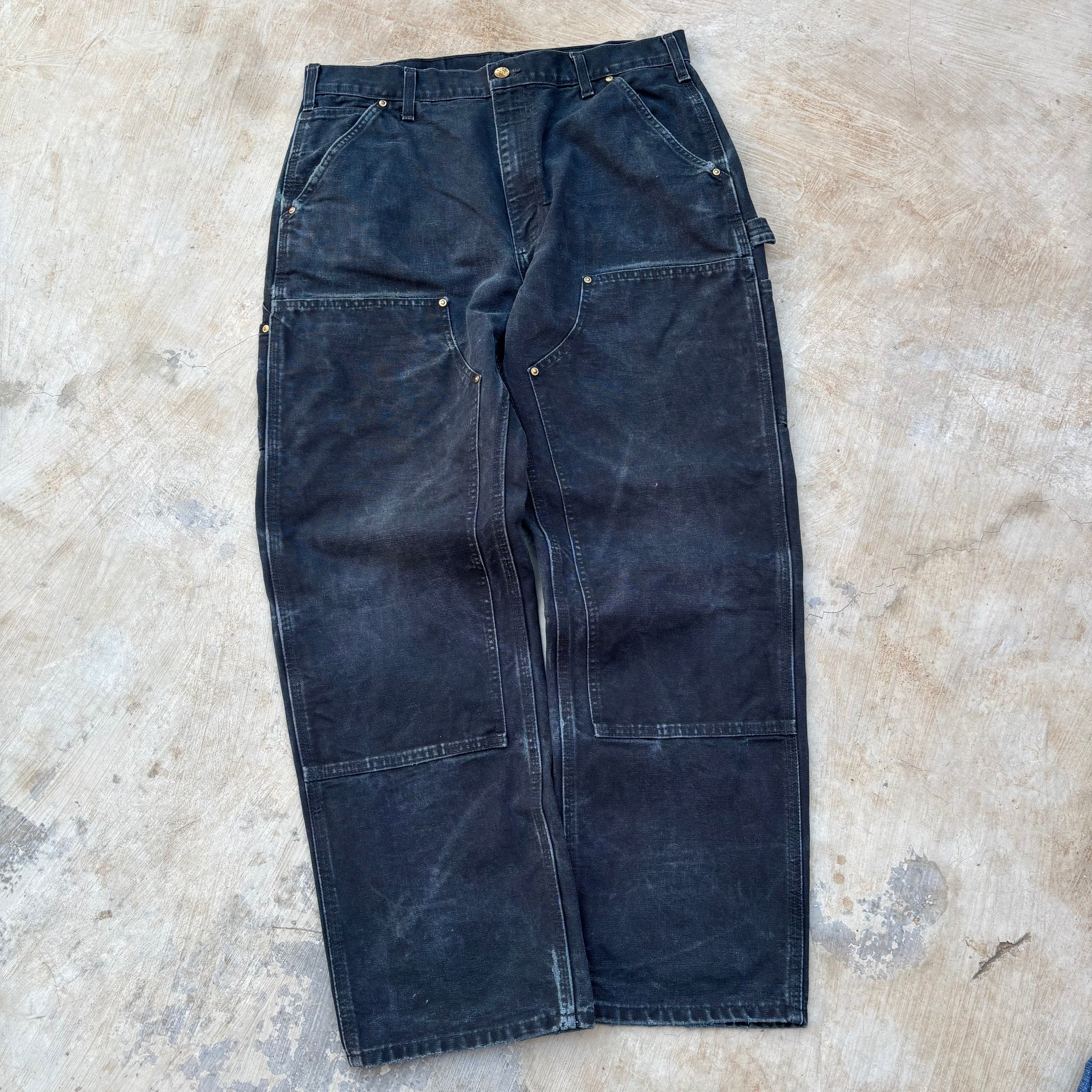 Vintage Sunfaded Carhartt Double Knee Pant 34
