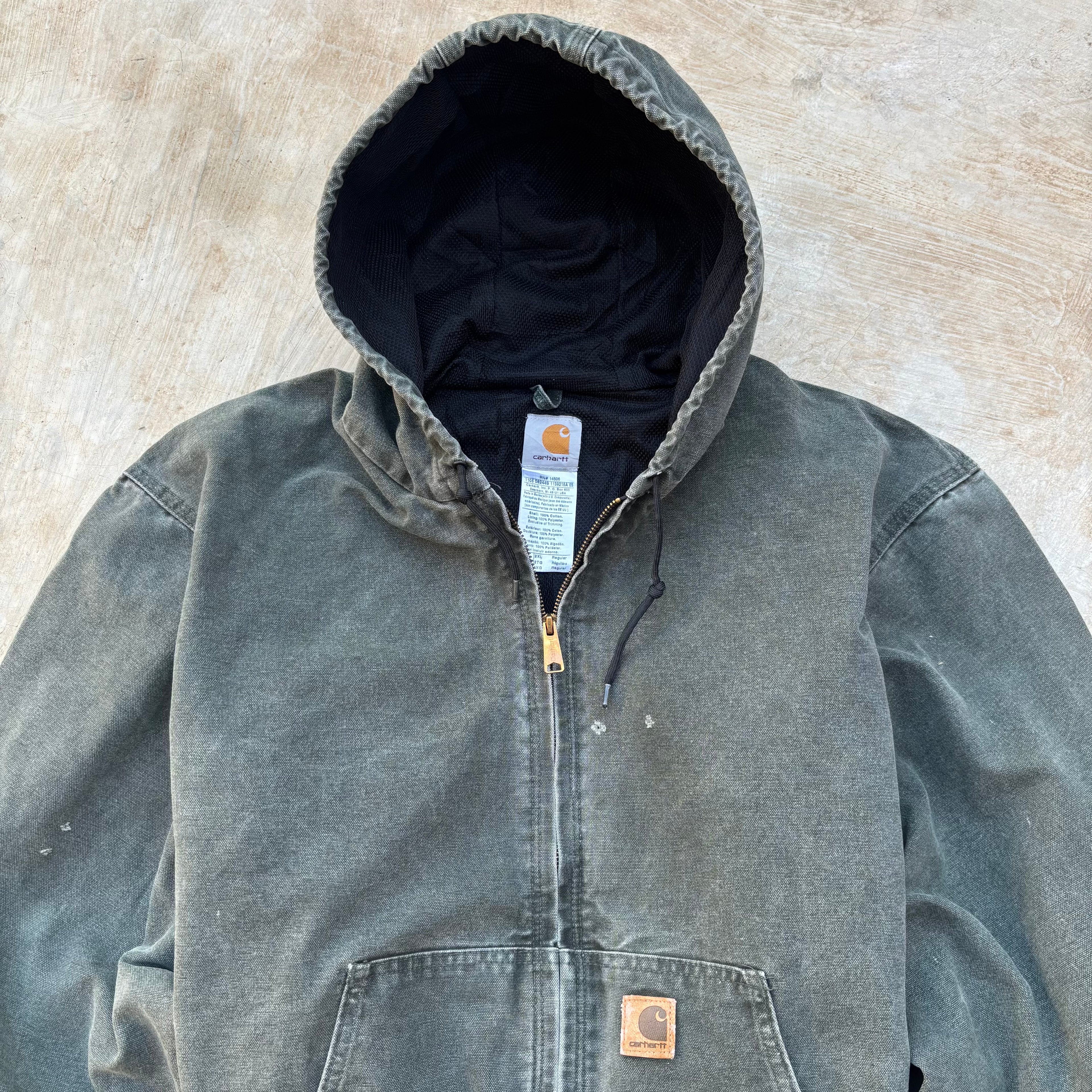 Vintage 00s Carhartt Active J25 Mos XL