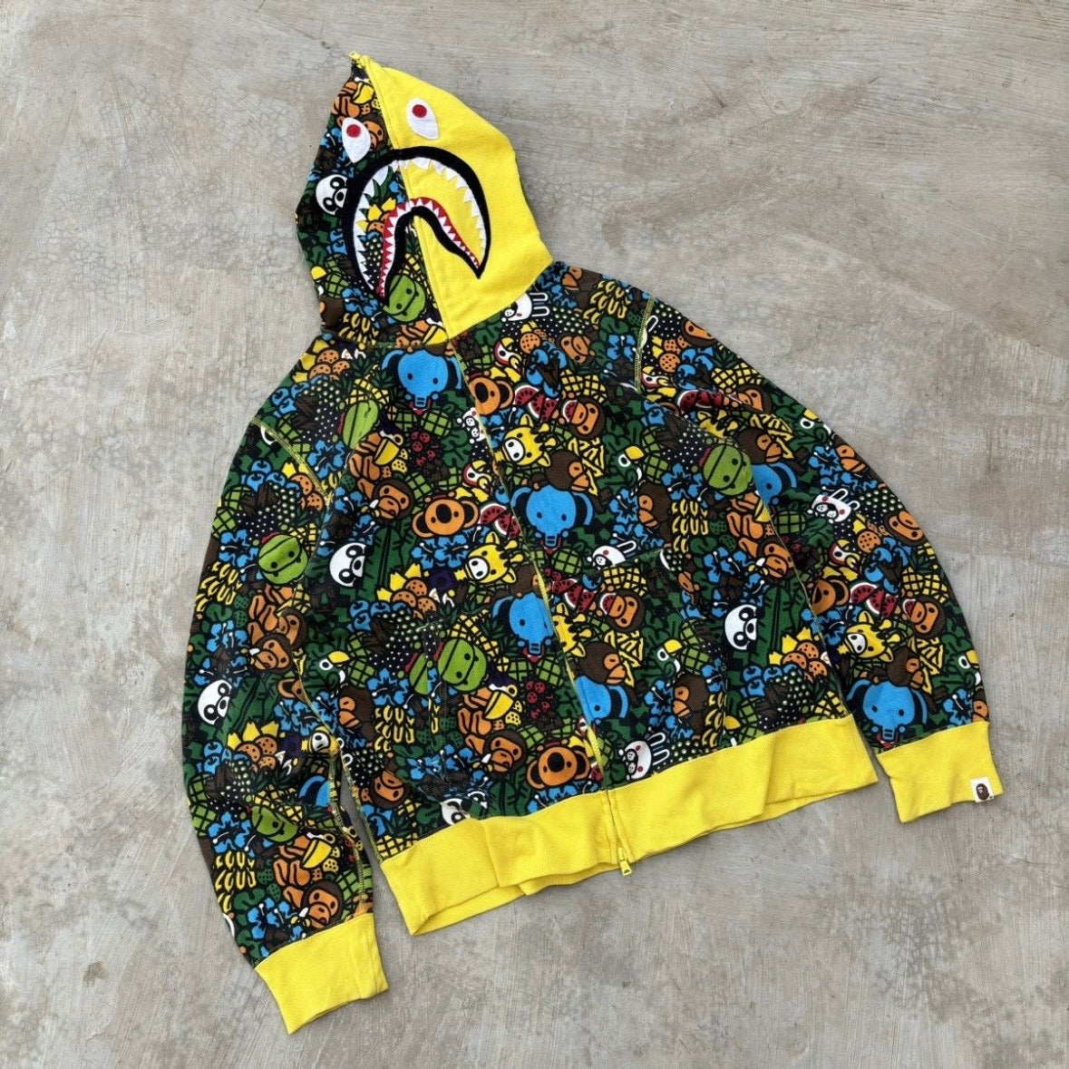Bape Animal Safari Full Zip Shark XL