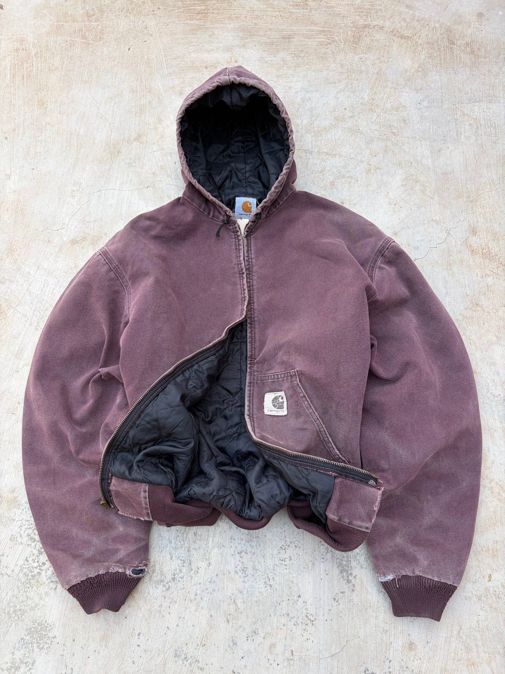 Vintage 1999 Sunfaded Carhartt Active Jacket J06 BRG XL