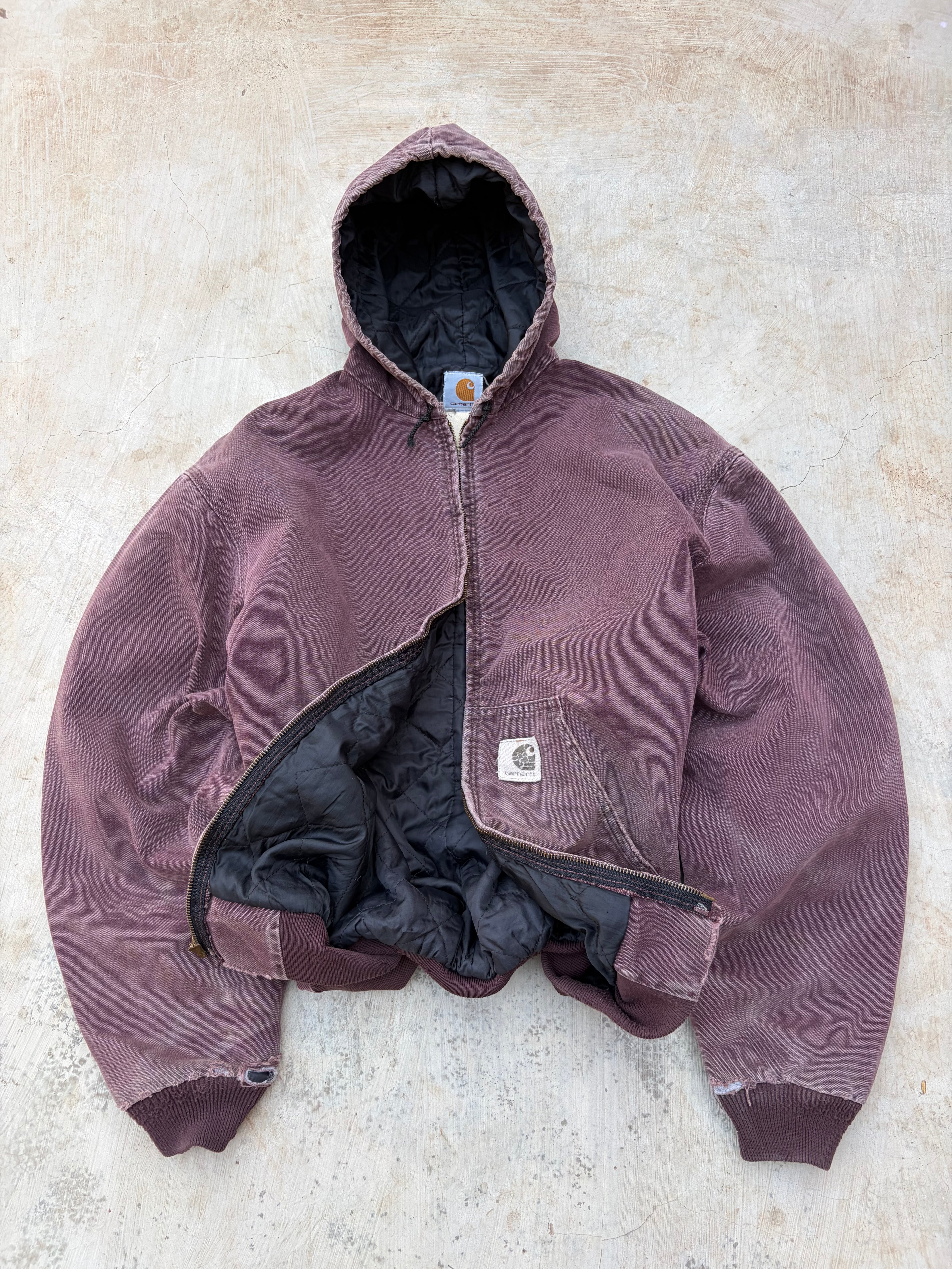 Vintage 1999 Sunfaded Carhartt Active Jacket J06 BRG XL