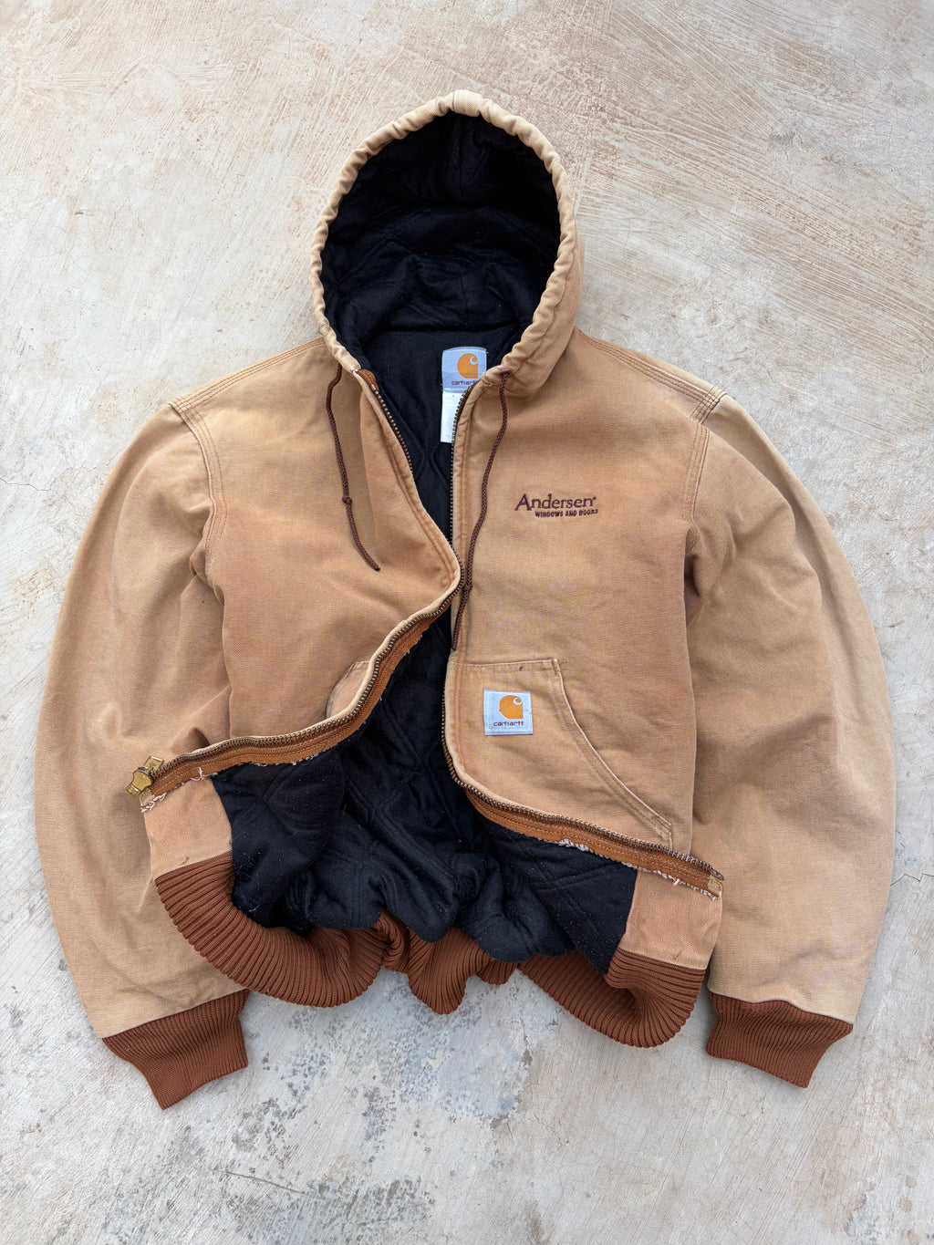 Vintage 00s Carhartt Active Jacket J04 BRN M