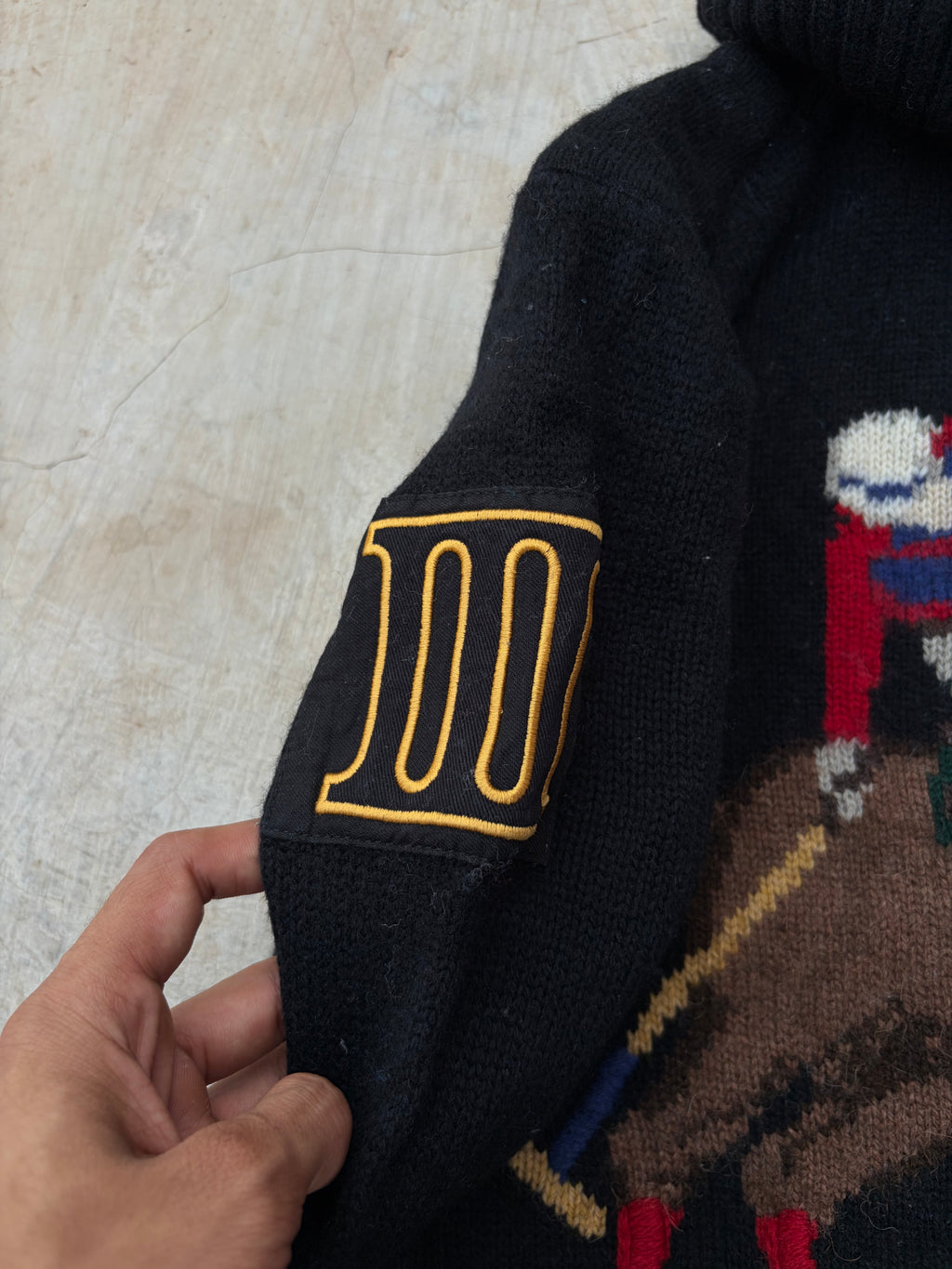 Vintage 00s Polo Ralph Lauren Equestrian Stampede Turtleneck Sweater M
