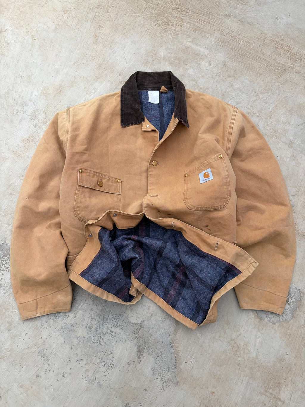 Vintage 80s Carhartt Chore Coat Jacket XL