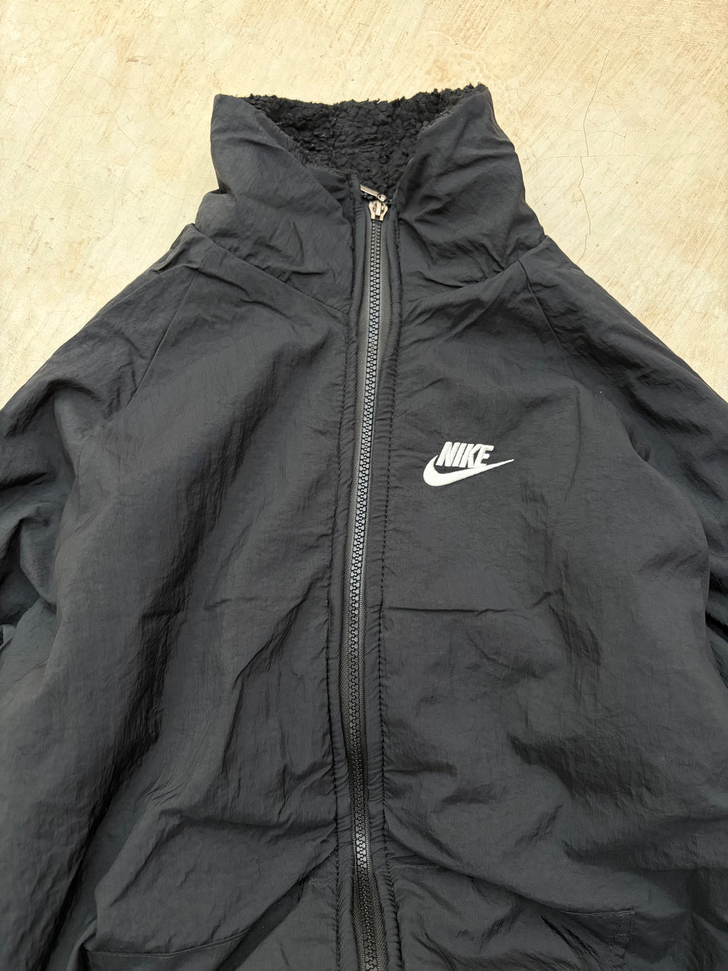 Vintage 00s Nike Reversible Fleece Jacket M