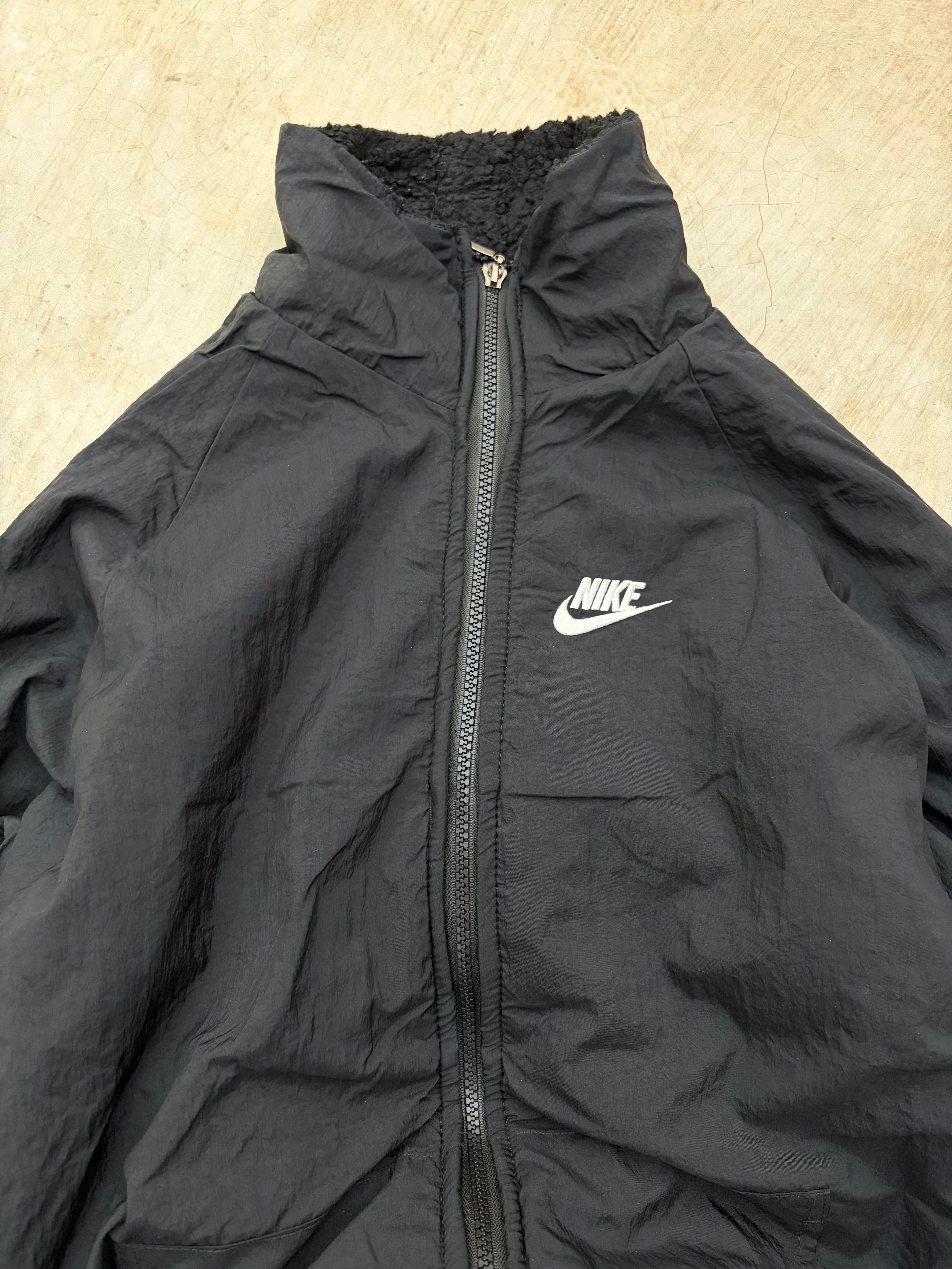Vintage 00s Nike Reversible Fleece Jacket M