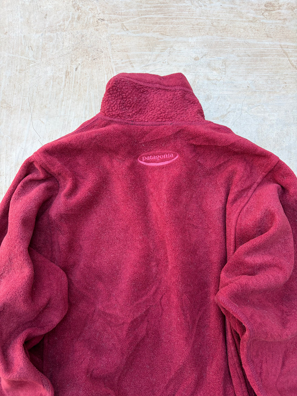 Patagonia Synchilla Fleece Pullover Made In USA Vintage Red 1/4 Zip M/L