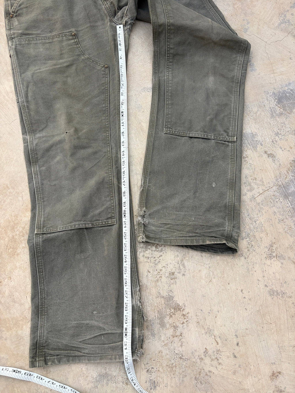 Vintage Sunfaded Bootcut Carhartt Double Knee pants 33