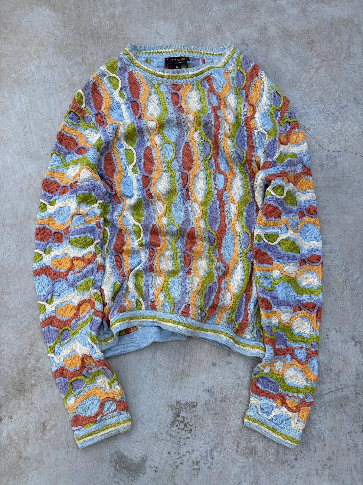90s Vintage COOGI Australia 3D Knit Sweater M